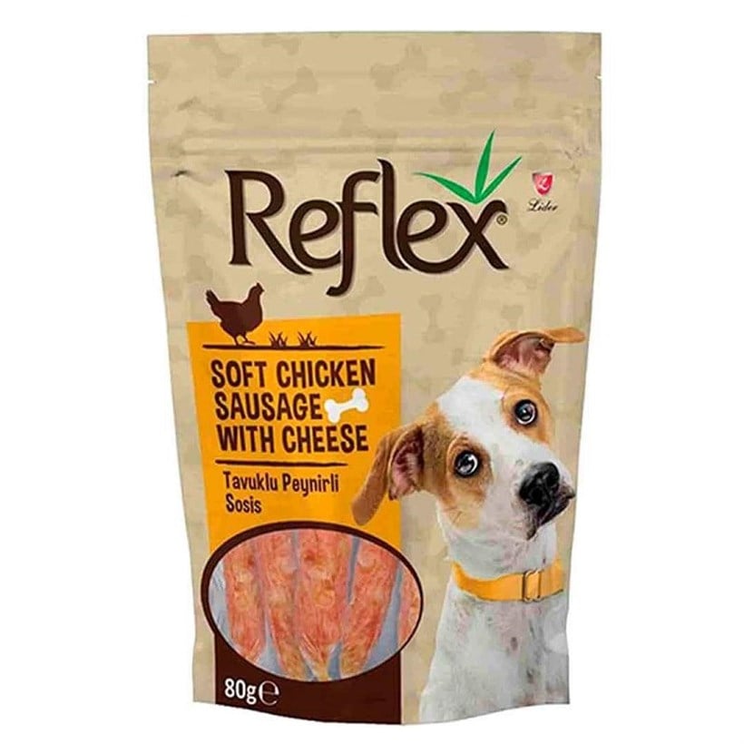 Reflex Peynirli Yumuşak Tavuk Parçaları Köpek Ödül Maması 80gr, KATEGORİSİZ, Reflex