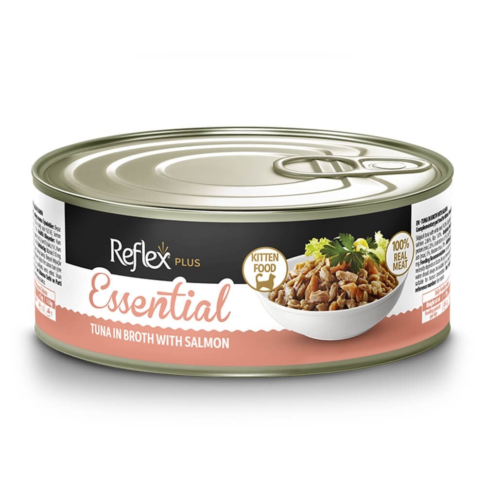 Reflex Plus Essential Ton Somon Yavru Kedi Konservesi 70 Gr, Yavru Kedi Yaş Mama, Reflex
