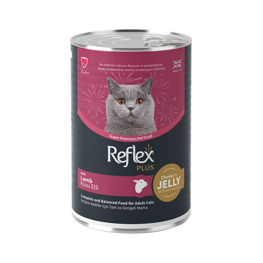 Reflex Plus Parça Etli Kuzulu Kedi Konservesi 400 Gr, KATEGORİSİZ, Reflex