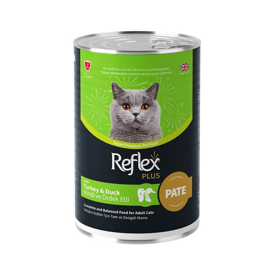 Reflex Plus Pate Hindili Ördekli Kedi Konservesi 395 Gr, KATEGORİSİZ, Reflex