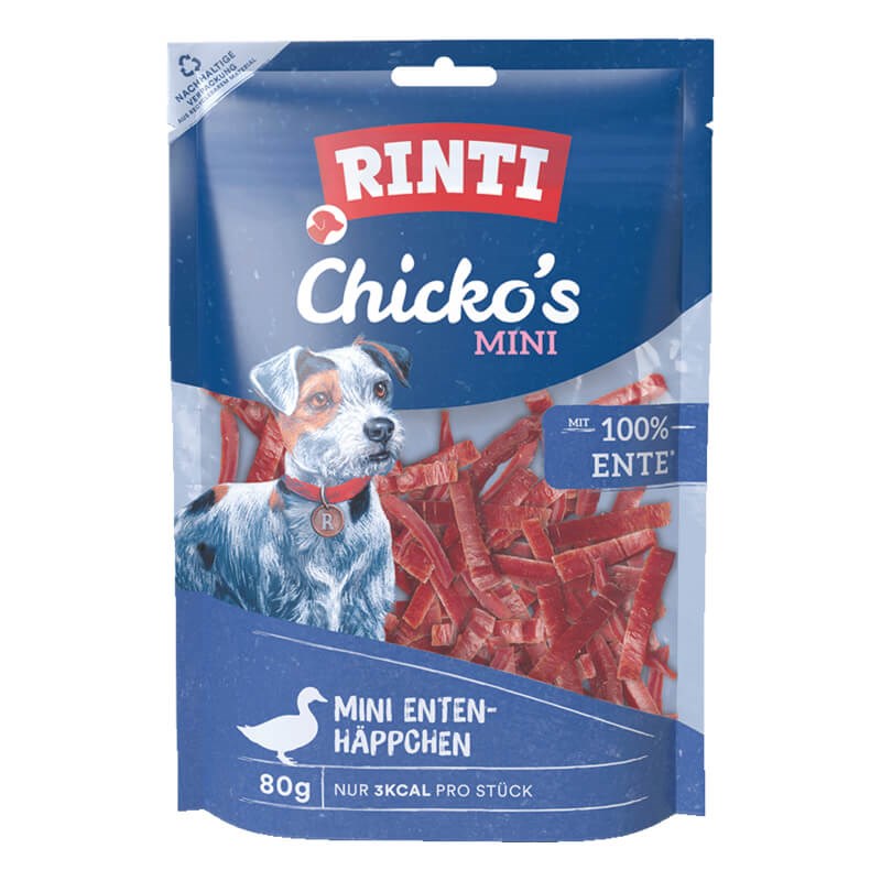 Rinti Chicko Mini Köpek Ödül Maması Ördekli 80 Gr, Köpek Atıştırmalıkları, Rinti
