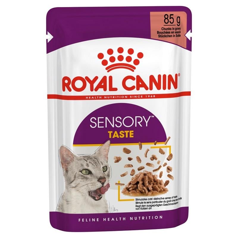 Royal Canin Sensory Taste Etli Soslu Kedi Konservesi 85gr, Yetişkin Kedi Yaş Mama, Royal Canin