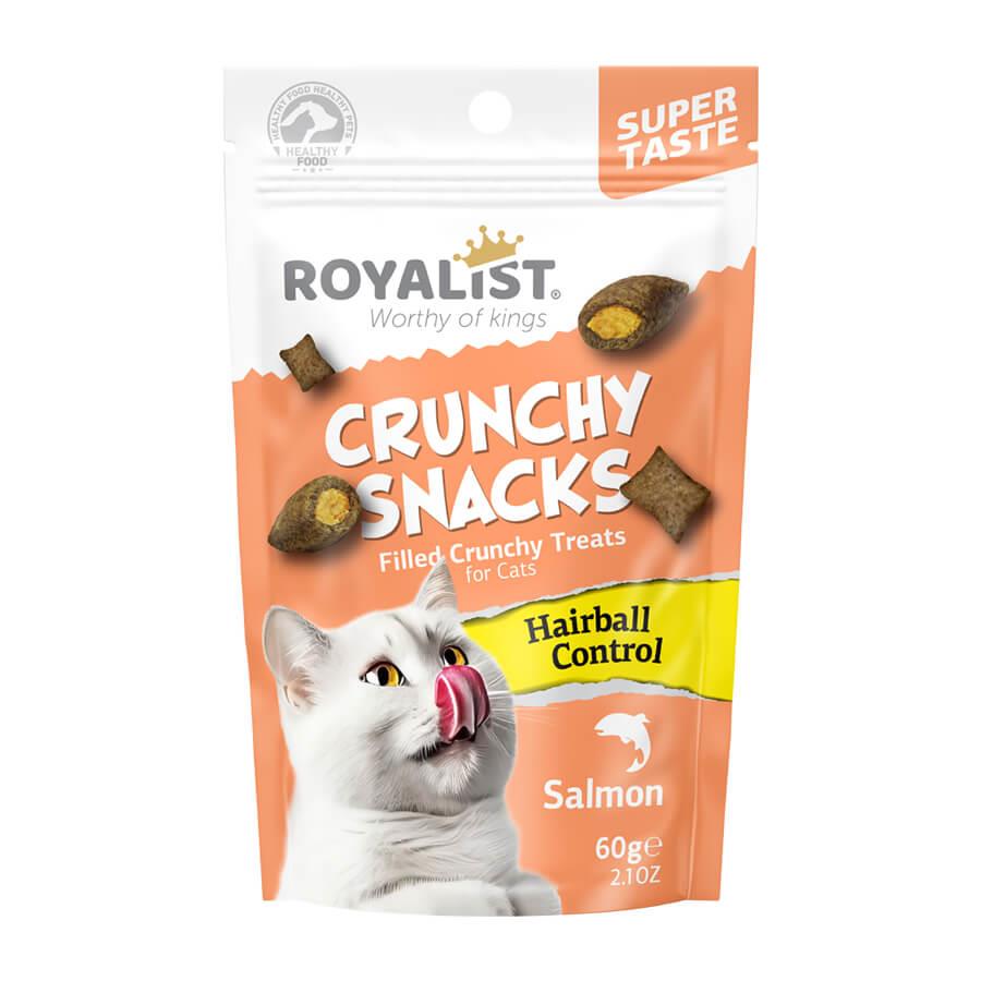 Royalist Crunchy Snacks Salmon Hairball Kedi Ödül Maması 60 GR, KATEGORİSİZ, Royalist
