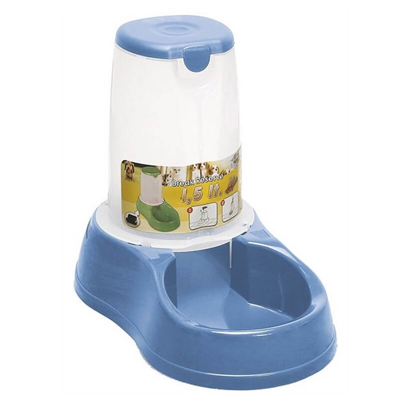 Stefanplast Saklamalı Mama Kabı 1.5 Lt Mavi