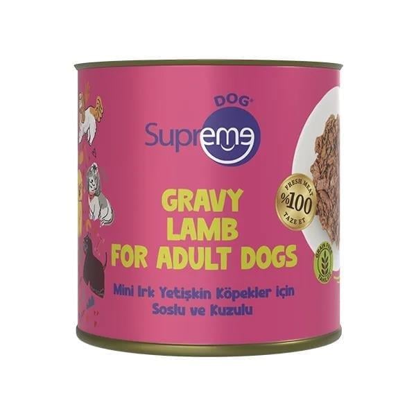 Supreme Soslu Ve Kuzulu Mini Irk Köpek Konservesi 200 Gr, Yaş Yetişkin Köpek Maması, Supreme