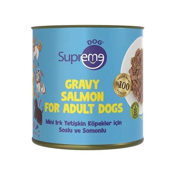 Supreme Soslu Ve Somonlu Mini Irk Köpek Konservesi 200 Gr, Yaş Yetişkin Köpek Maması, Supreme