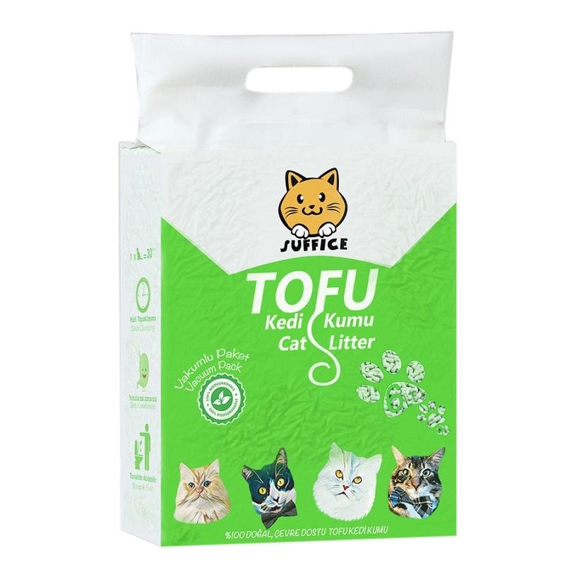Tofu Kedi Kumu 6 Lt, Organik Pellet Kumlar, Flip Pet