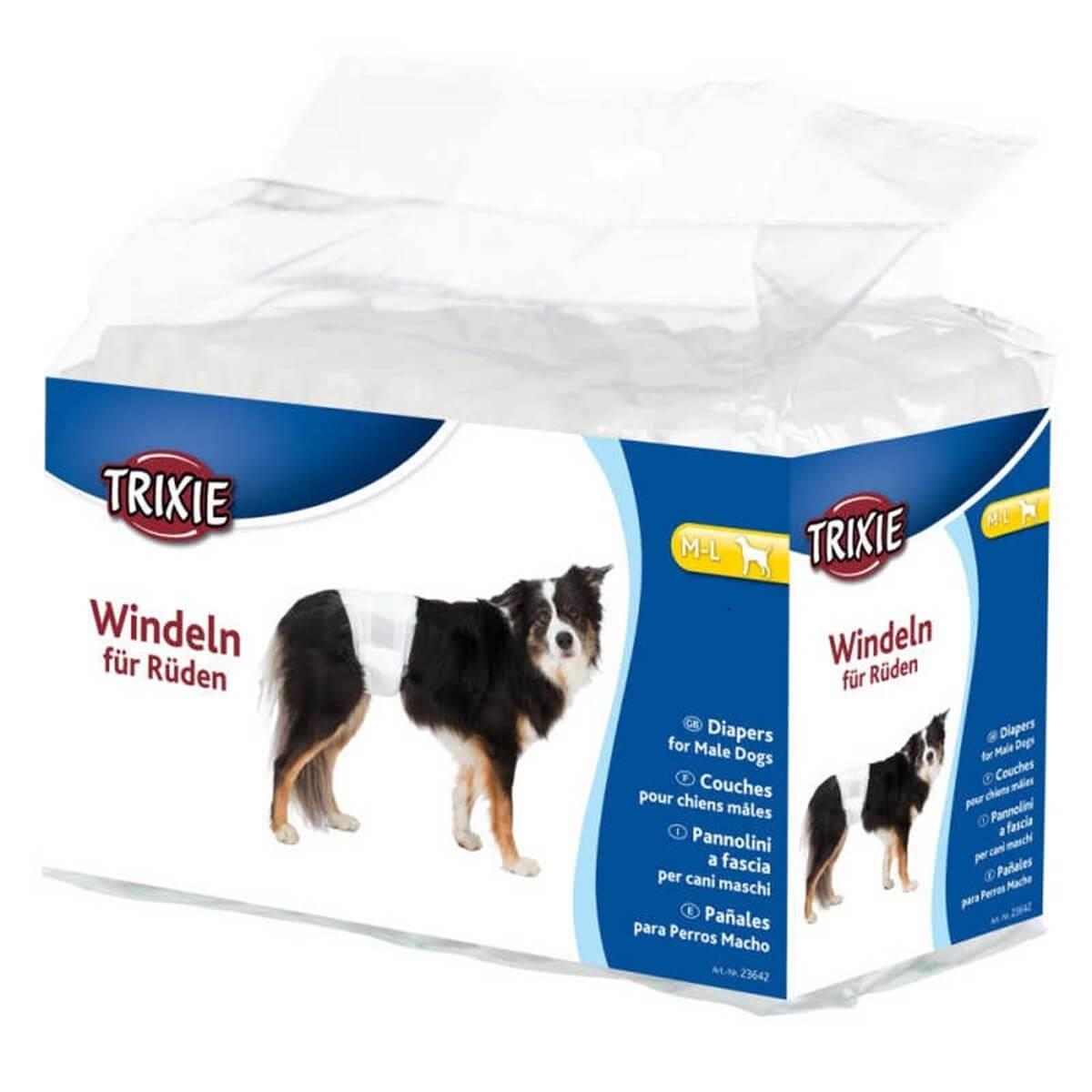 Trixie Erkek Köpek Pedi M/L: 46/60 cm ,12 Adet, Köpek Külot Ve Pedleri, Trixie