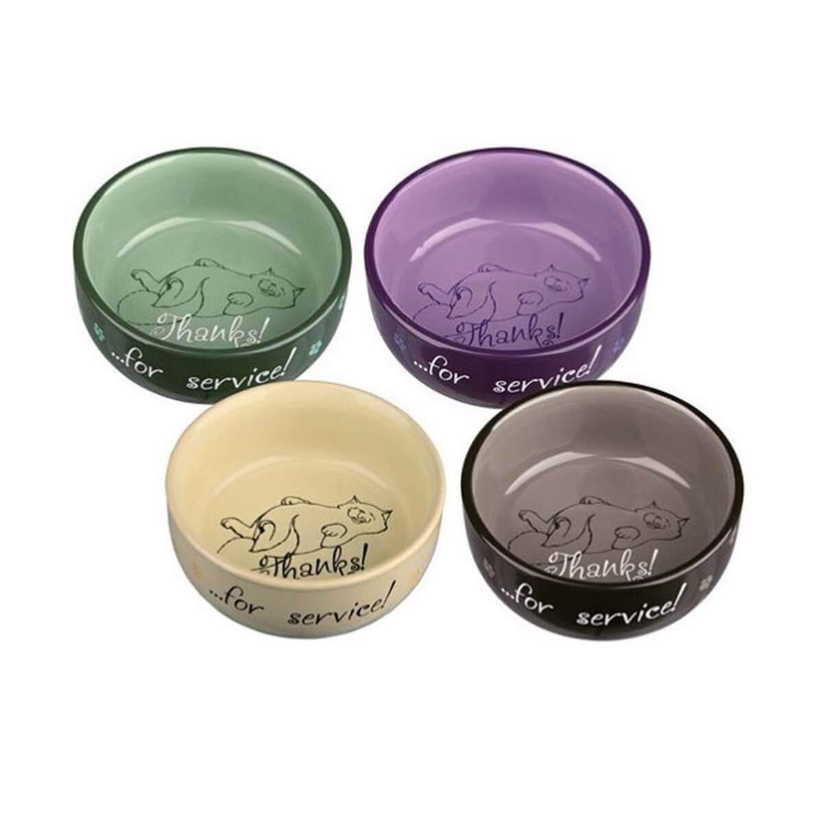 Trixie Kedi İçin Seramik Mama ve Su Kabı 0,3Lt-11cm