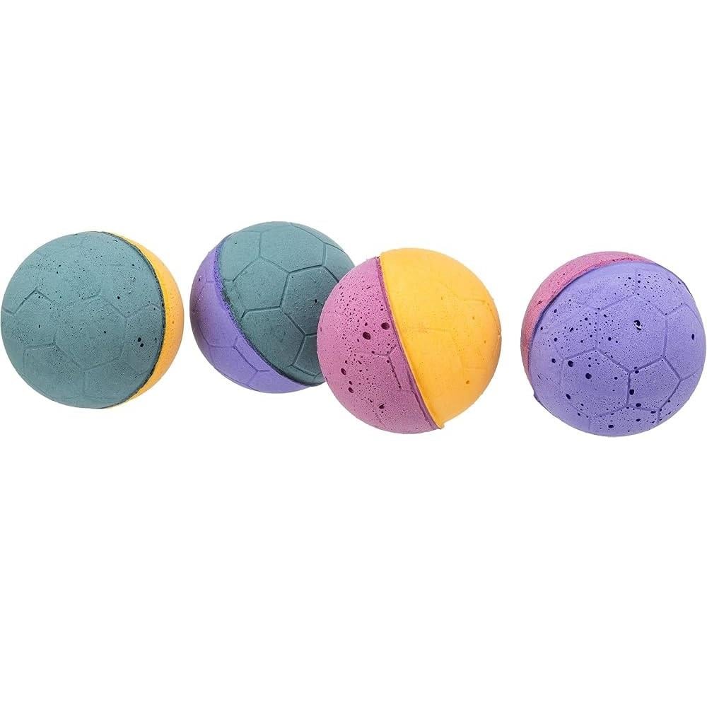 Trixie Kedi Yumuşak Toplar 4,5cm Rekli 4Adet, Kedi Topu, Trixie
