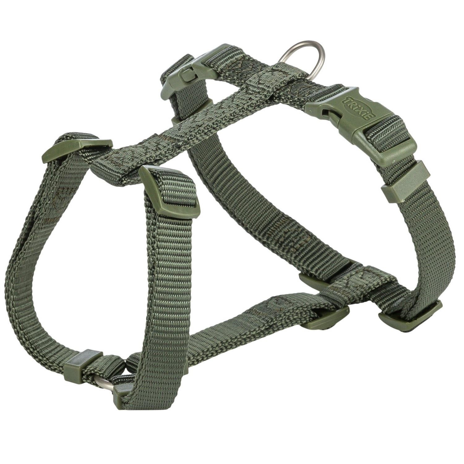 Trixie Premium Köpek H Tipi Göğüs Tasması M/L :52/75 Cm/20 mm Zeytin Yeşil, Köpek Göğüs Tasması, Trixie