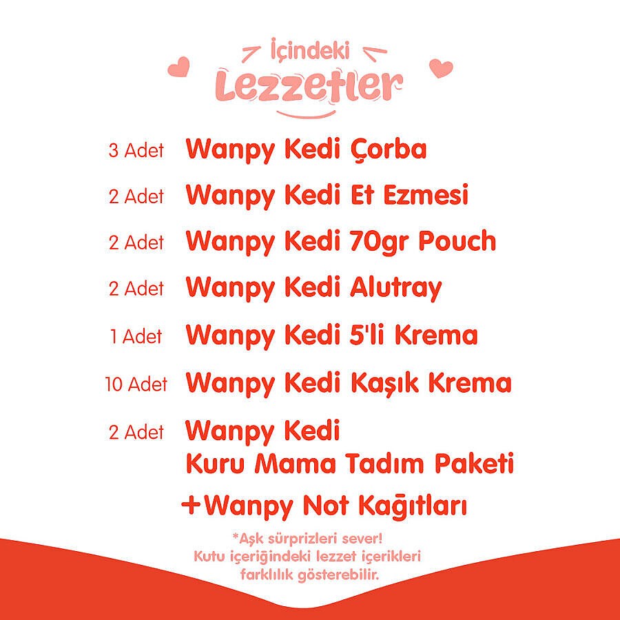 Wanpy Kalp Temalı Kedi Seti, KATEGORİSİZ, Wanpy