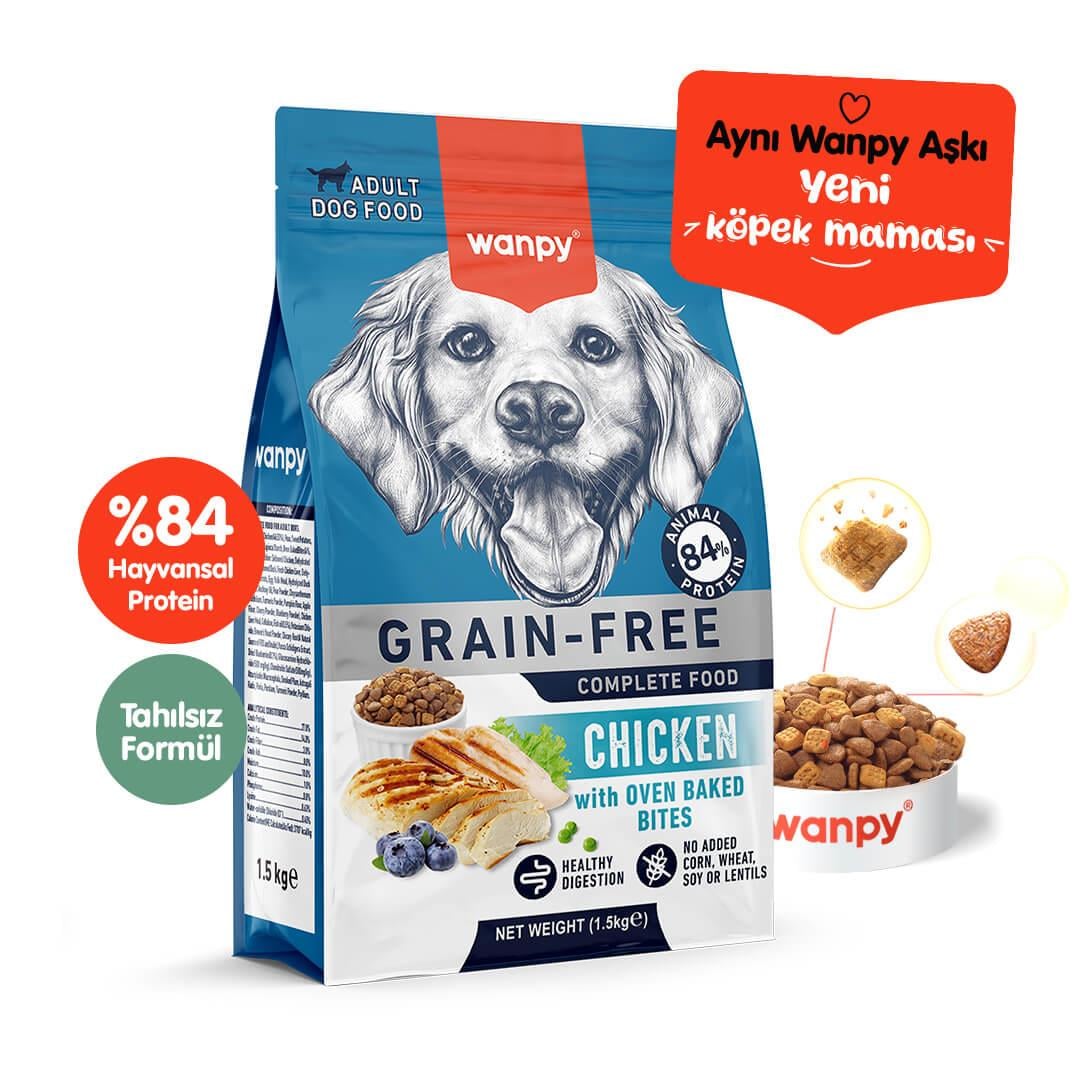 Wanpy Tahılsız Tavuklu Yetişkin Köpek Maması 1,5 kg, KATEGORİSİZ, Wanpy