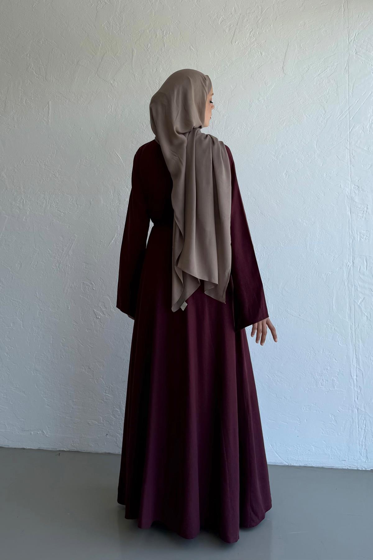 Bordo Noya Elbise