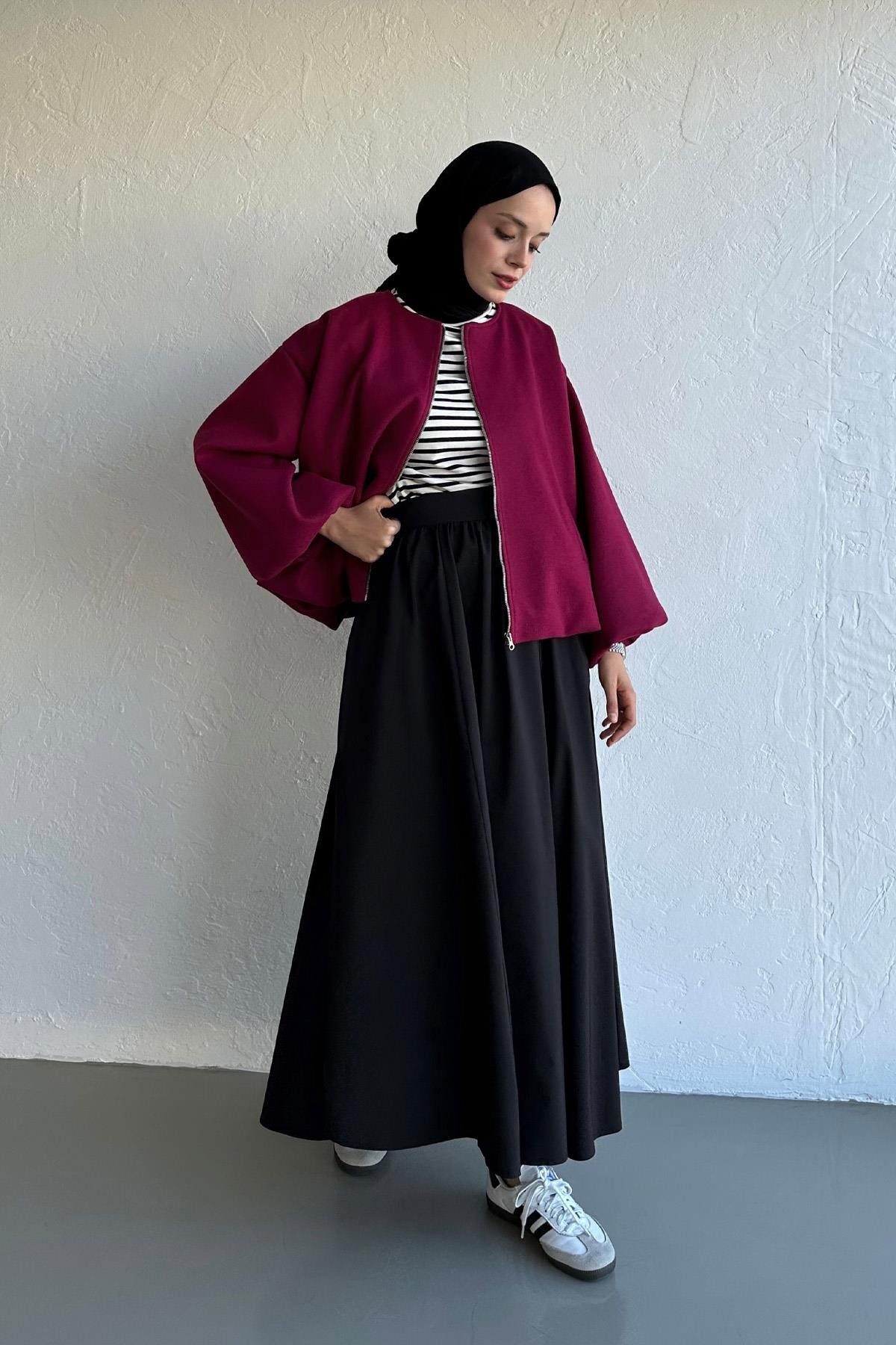 Bordo Siena Balon Ceket