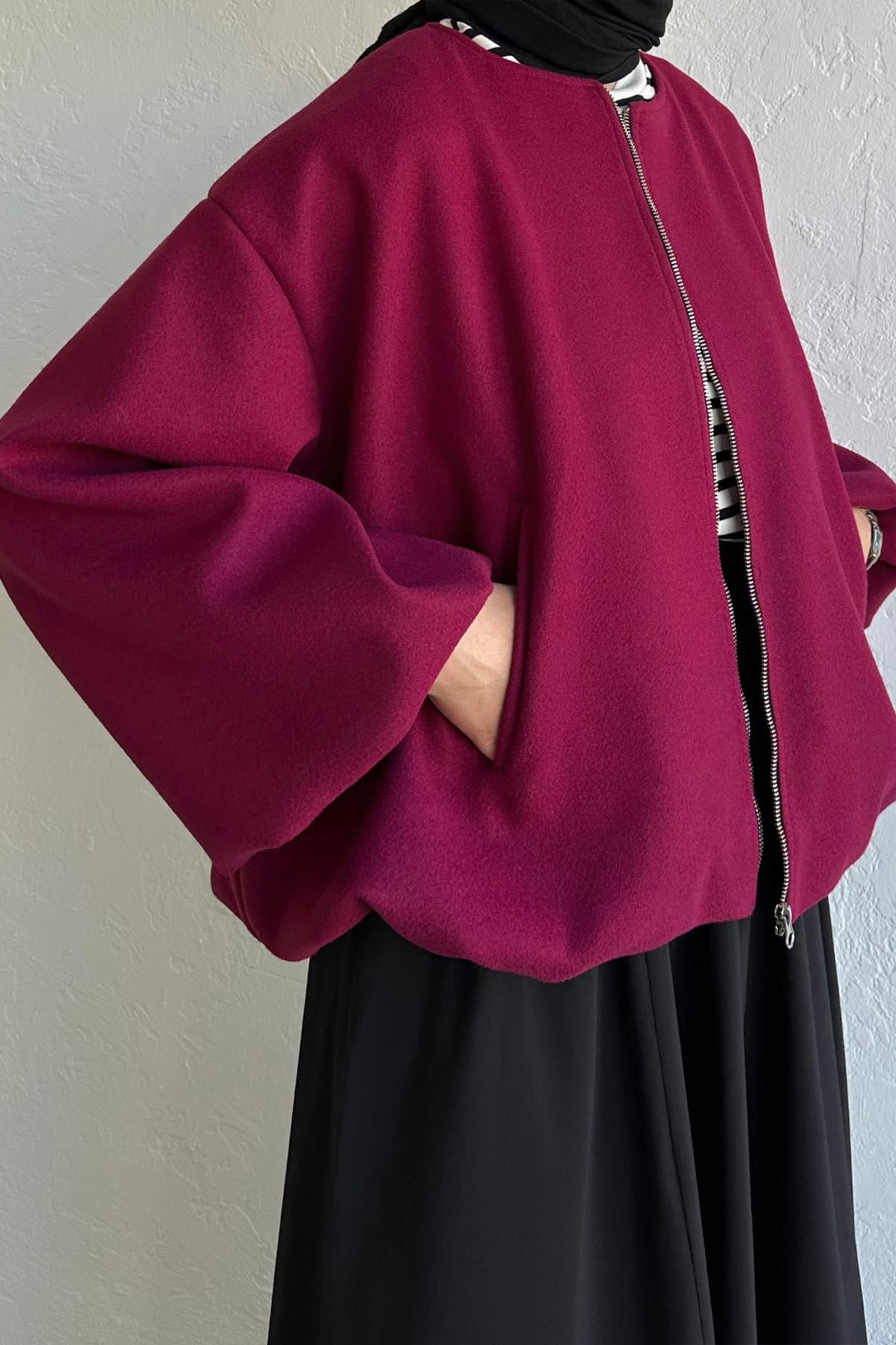 Bordo Siena Balon Ceket