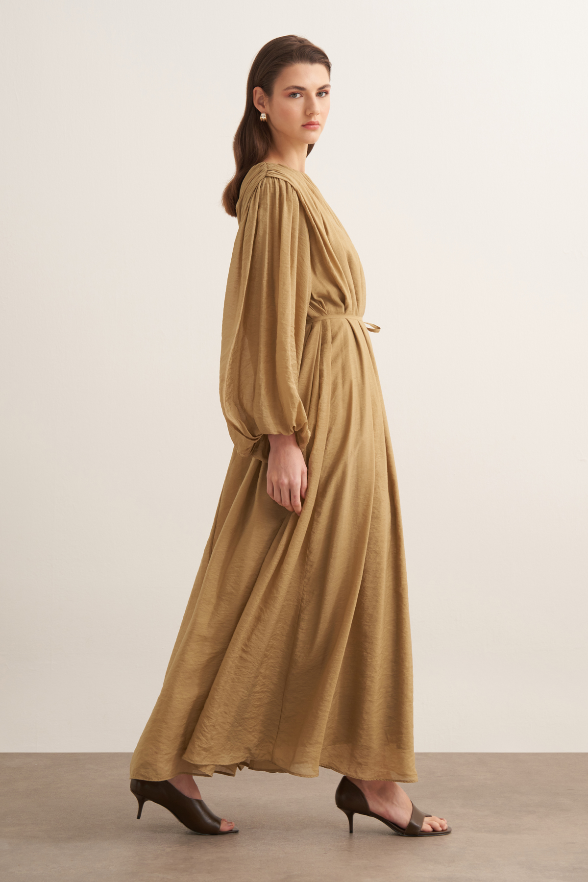 Olive Cleo Elbise
