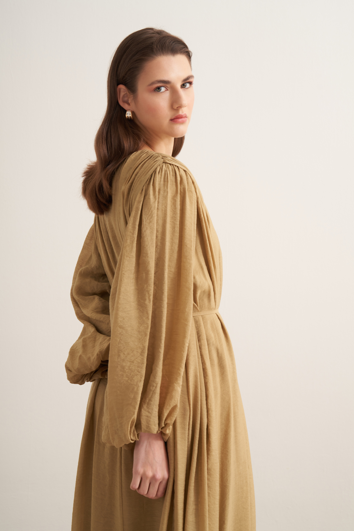 Olive Cleo Elbise