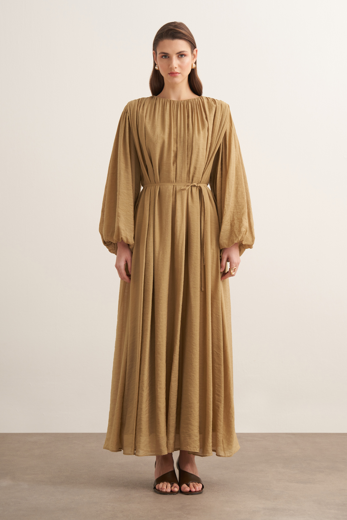 Olive Cleo Elbise