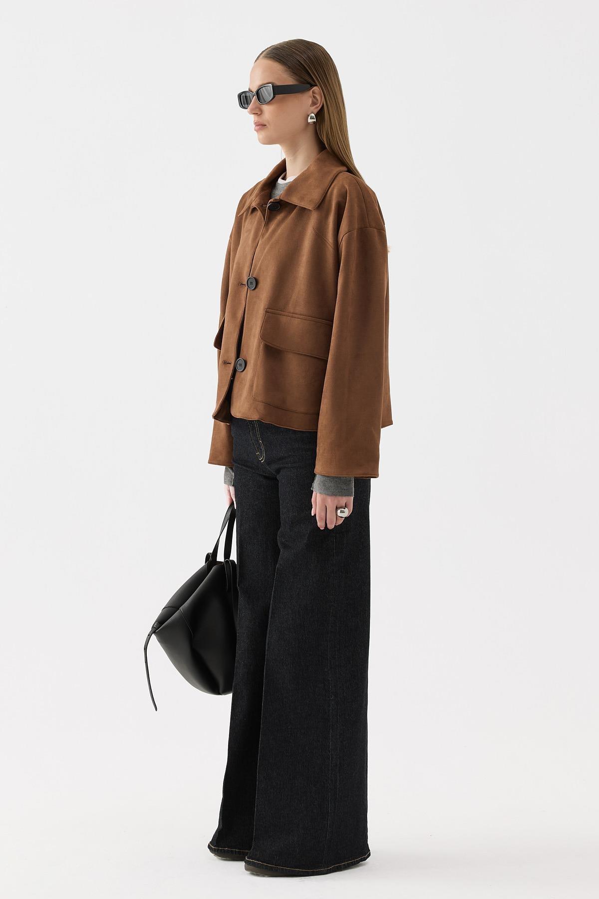 Jane Süet Ceket Camel