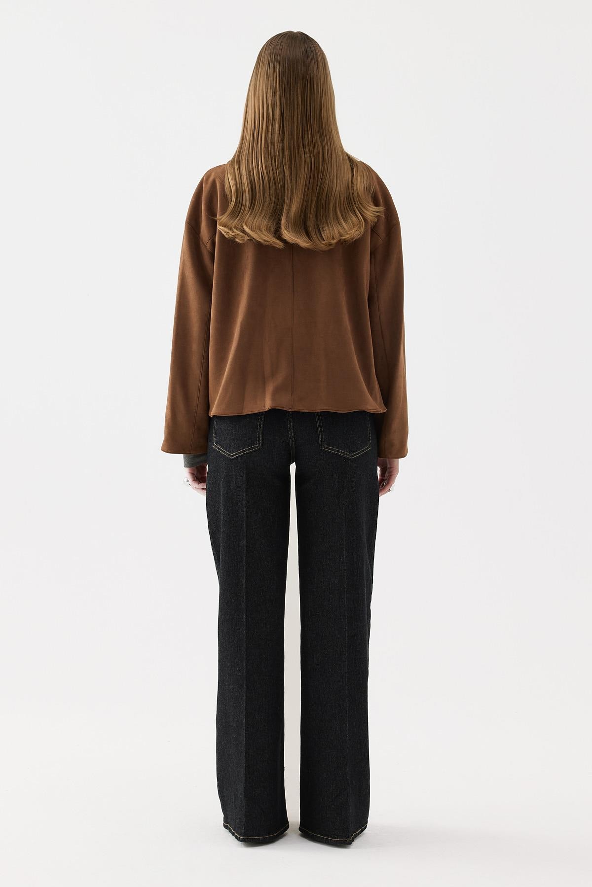 Jane Süet Ceket Camel