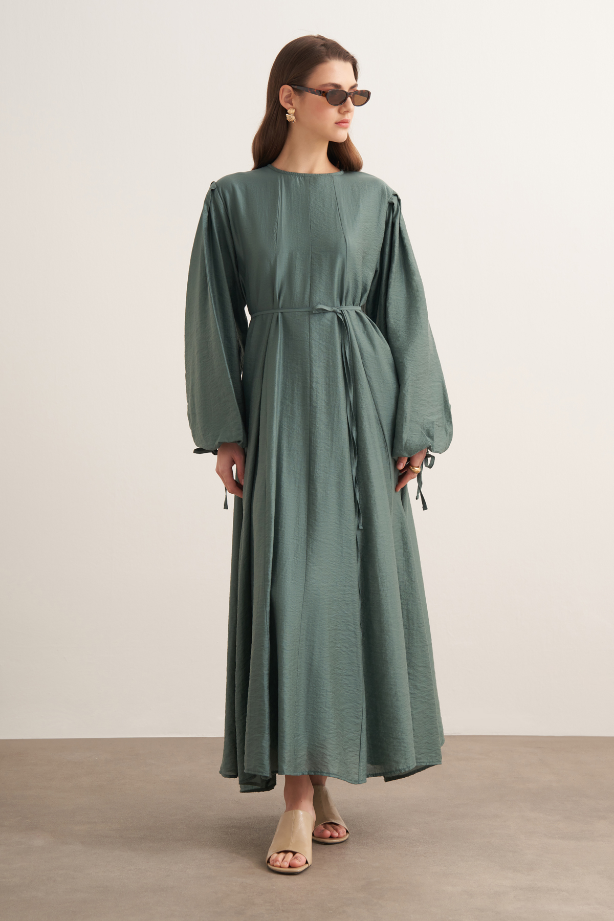 Jasmine Elbise Petrol