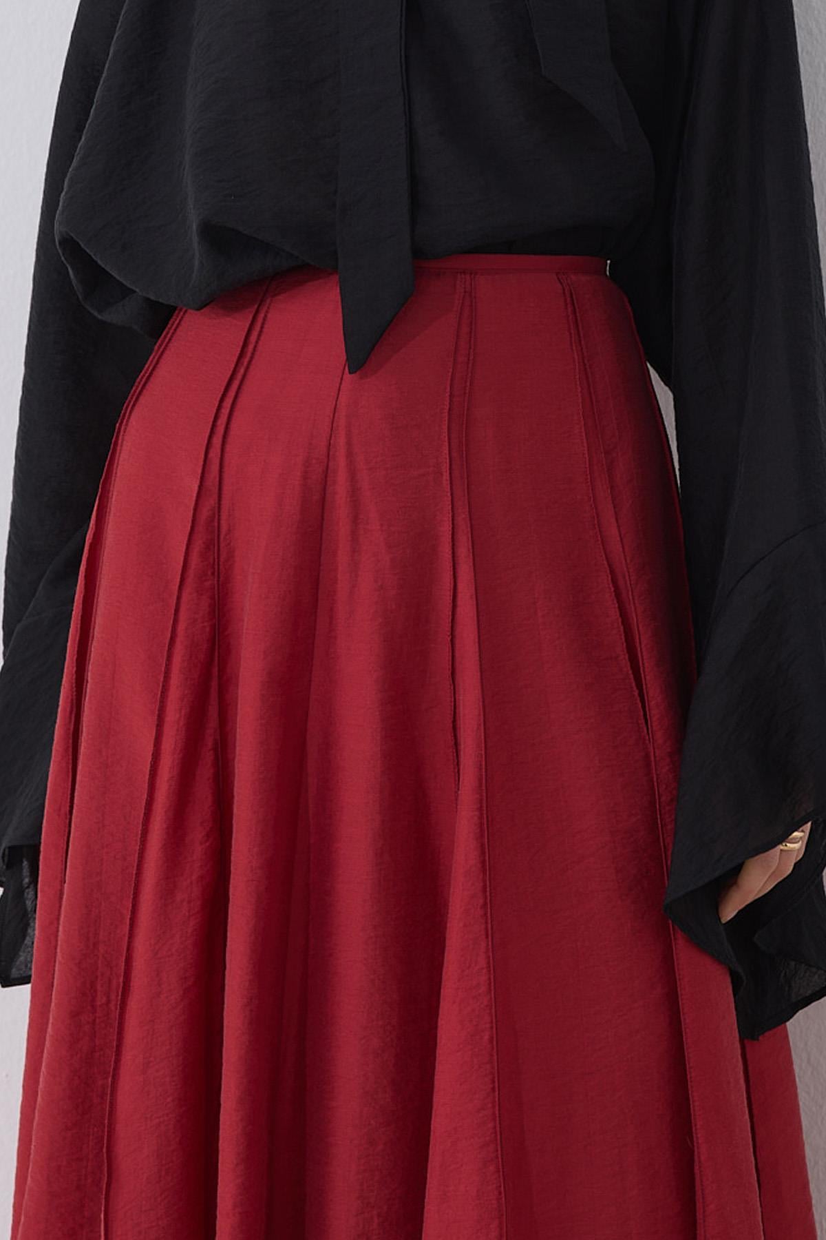 Kırmızı Giselle Etek