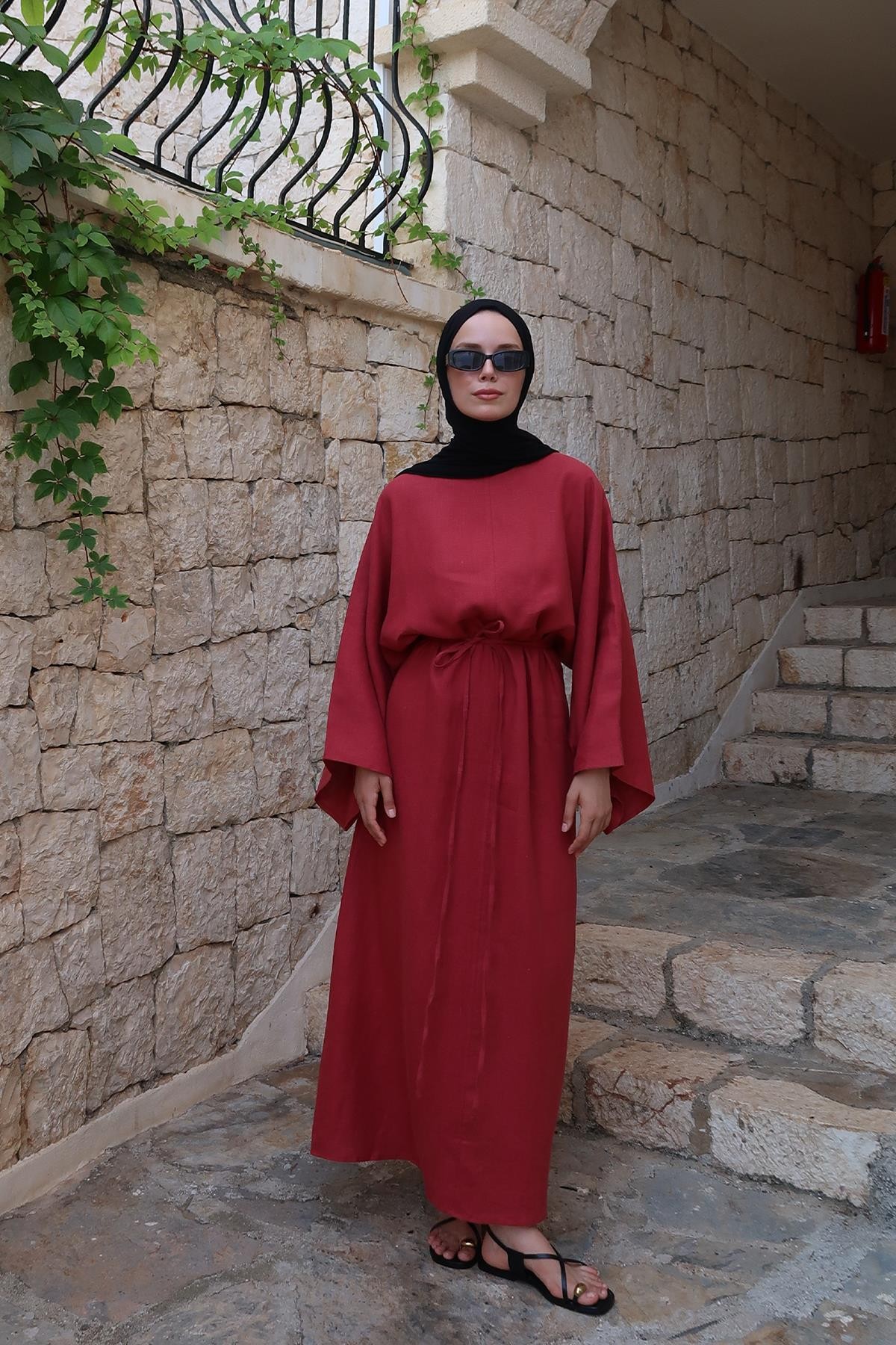 Kırmızı Samar Elbise