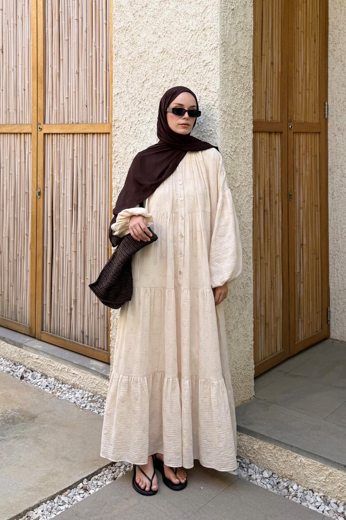 Krem Adel Elbise