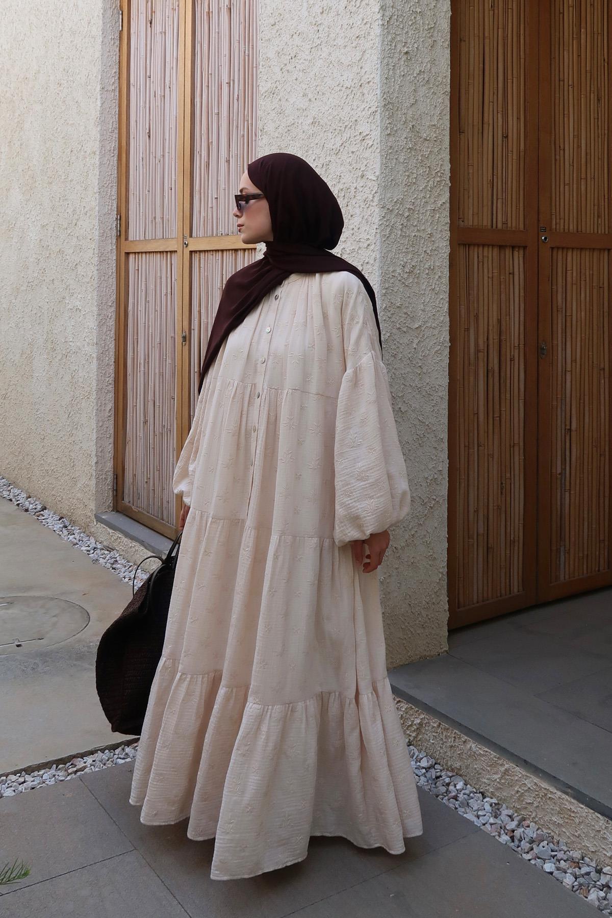 Krem Adel Elbise