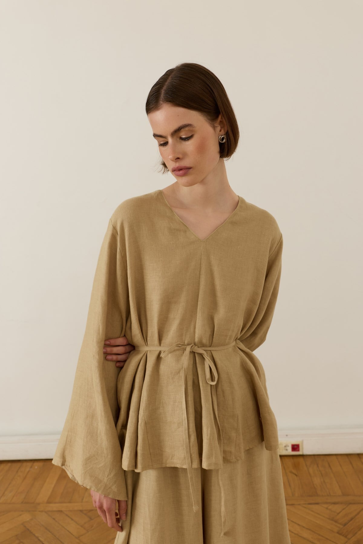 Wheat Color Layal Blouse 
