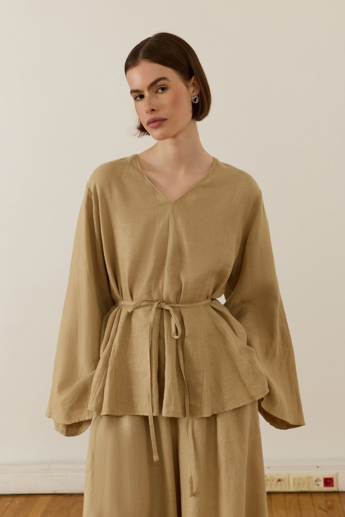 Wheat Color Layal Blouse 
