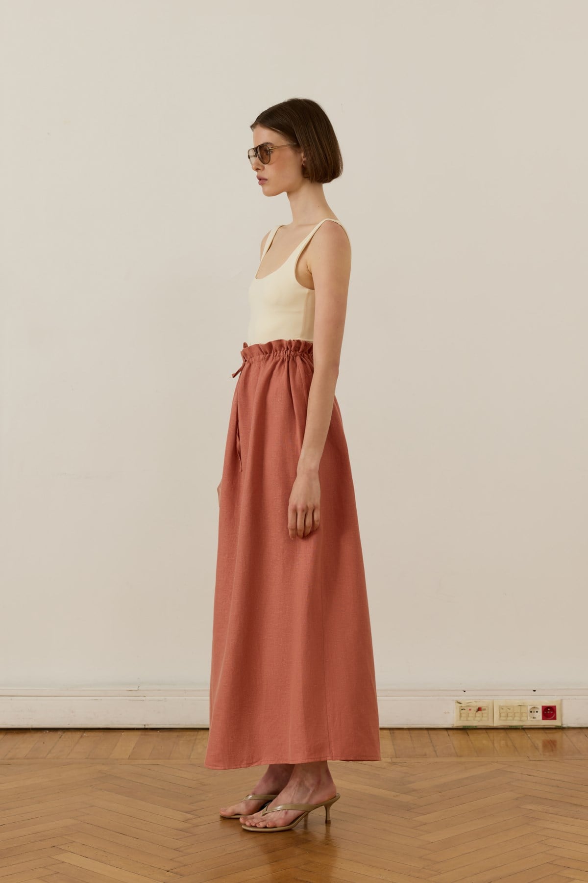 Nahla Maxi Etek Terracotta