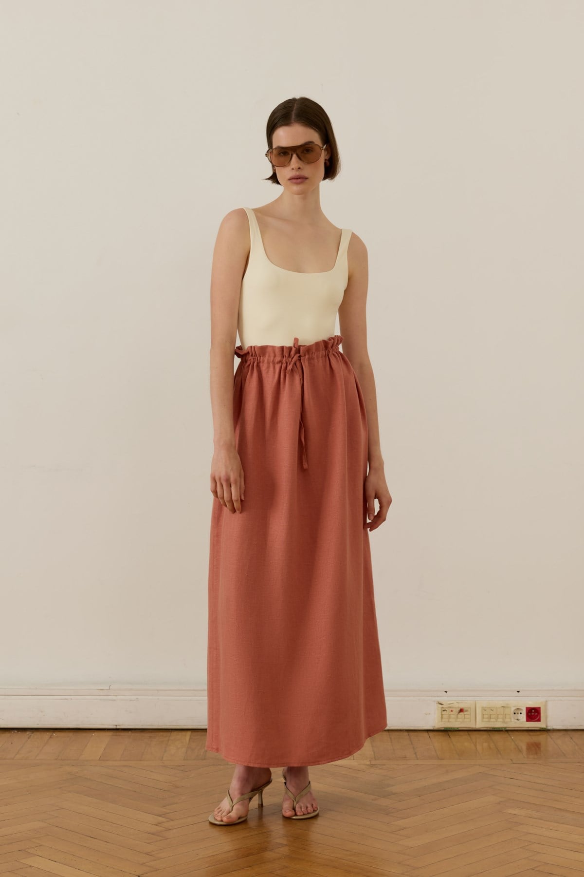 Nahla Maxi Etek Terracotta