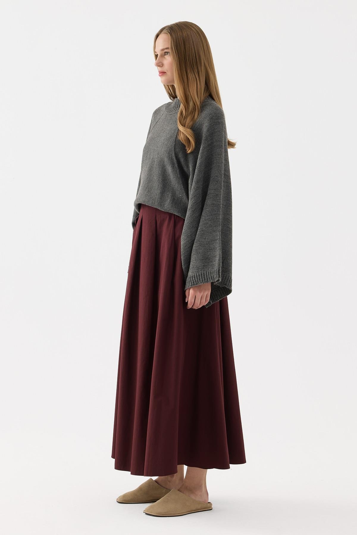 Orla Etek Bordo