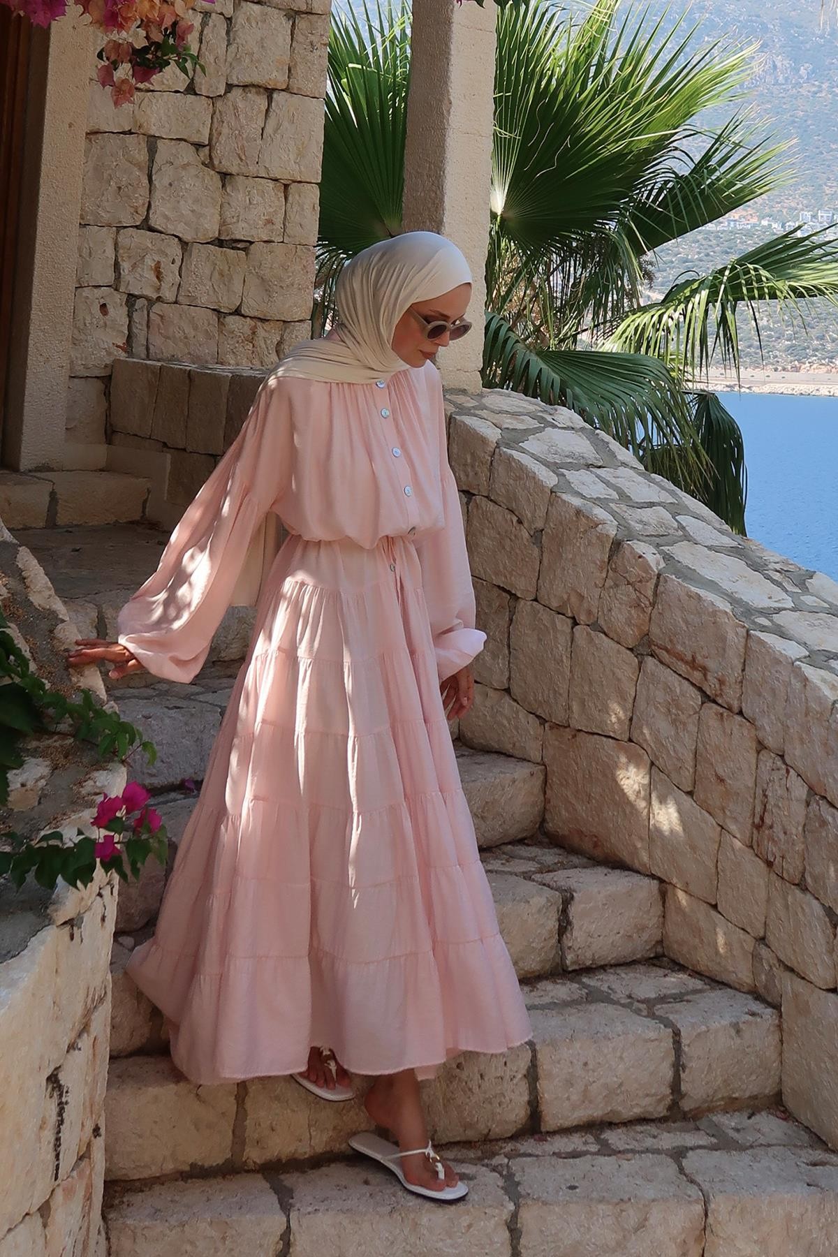 Pembe Daisy Elbise 