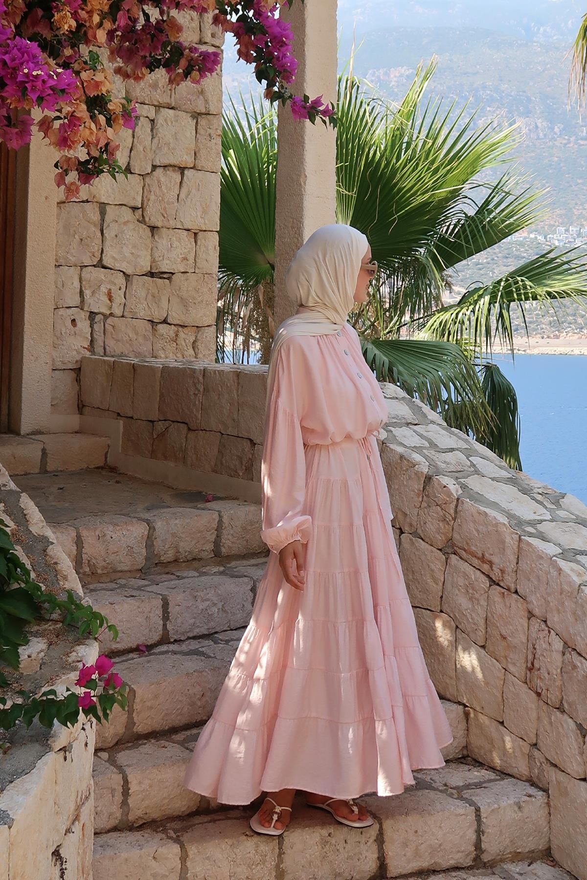 Pembe Daisy Elbise 