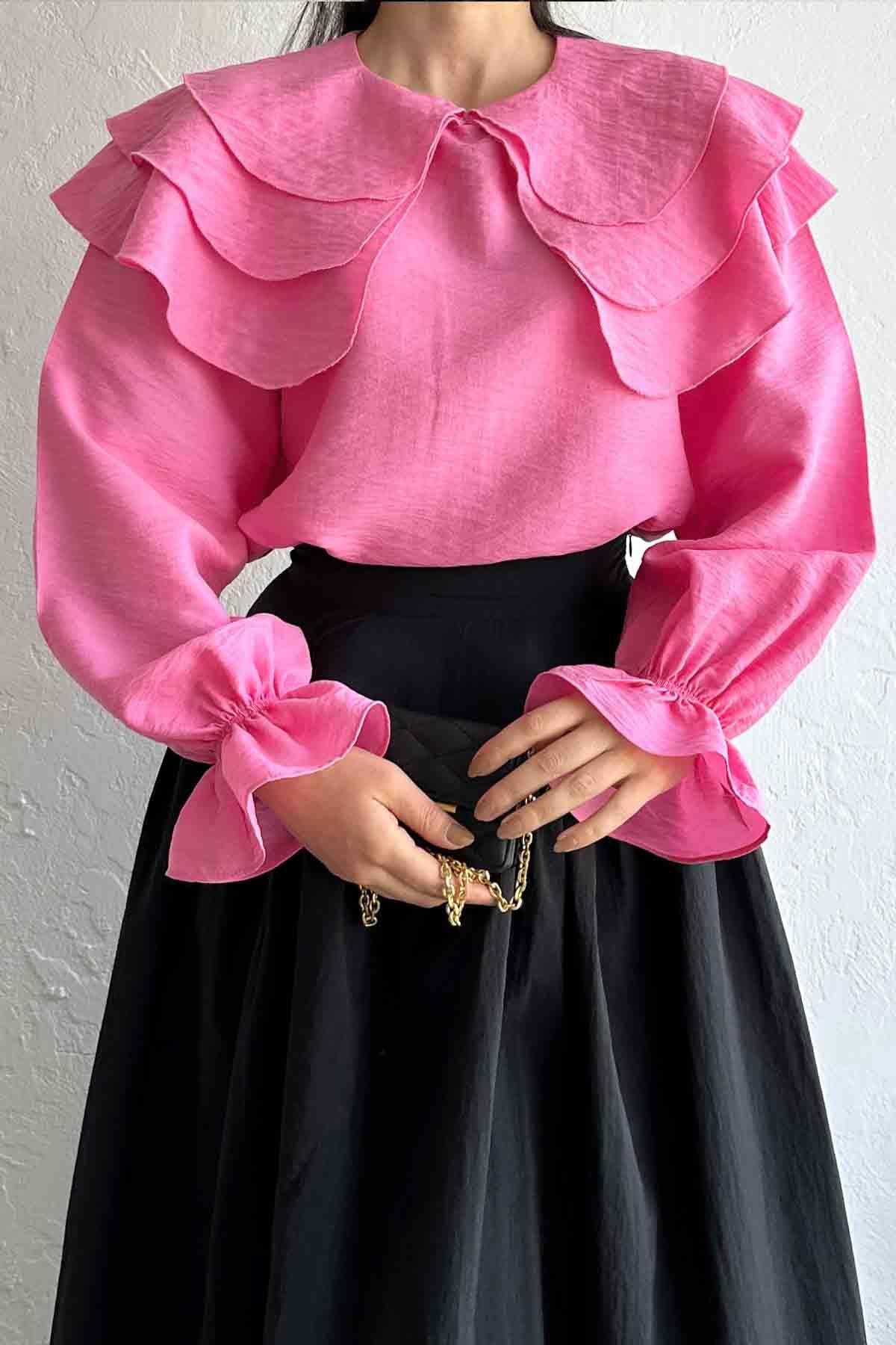 Pembe Renk Bluz