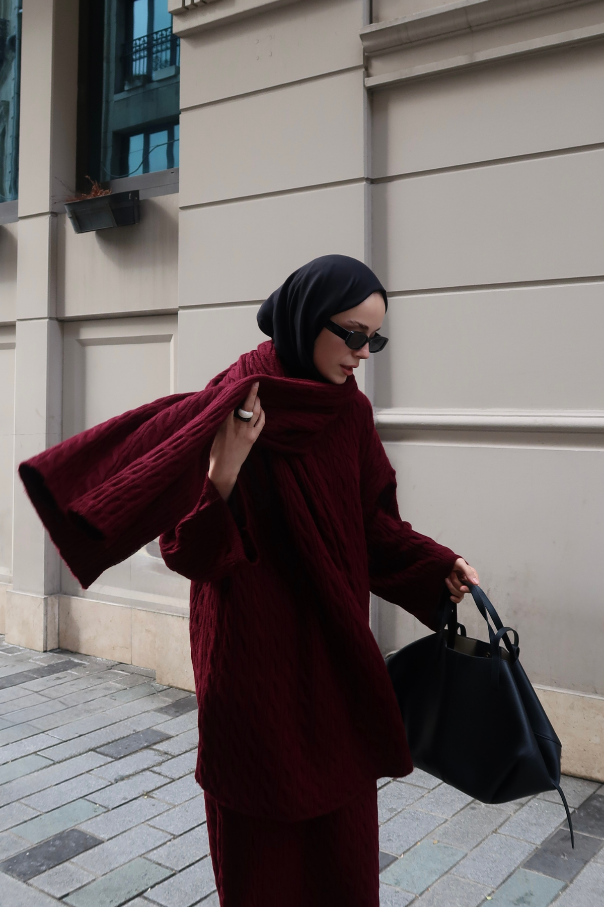 Polina Triko Takım Bordo