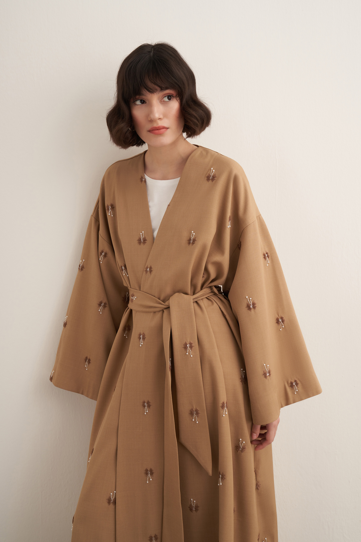 Qamrah Kimono Bej
