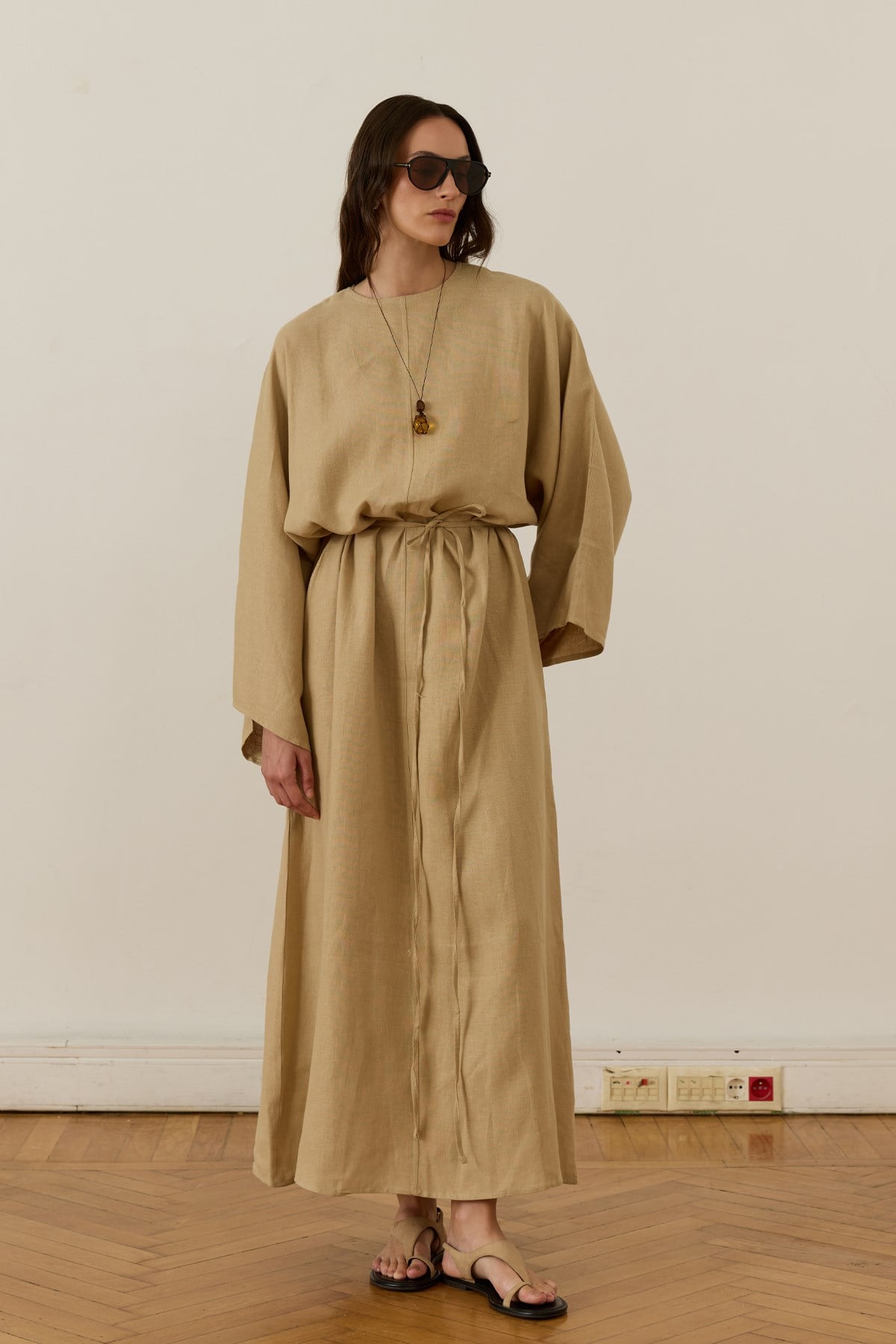 Wheat Color Samar Dress 