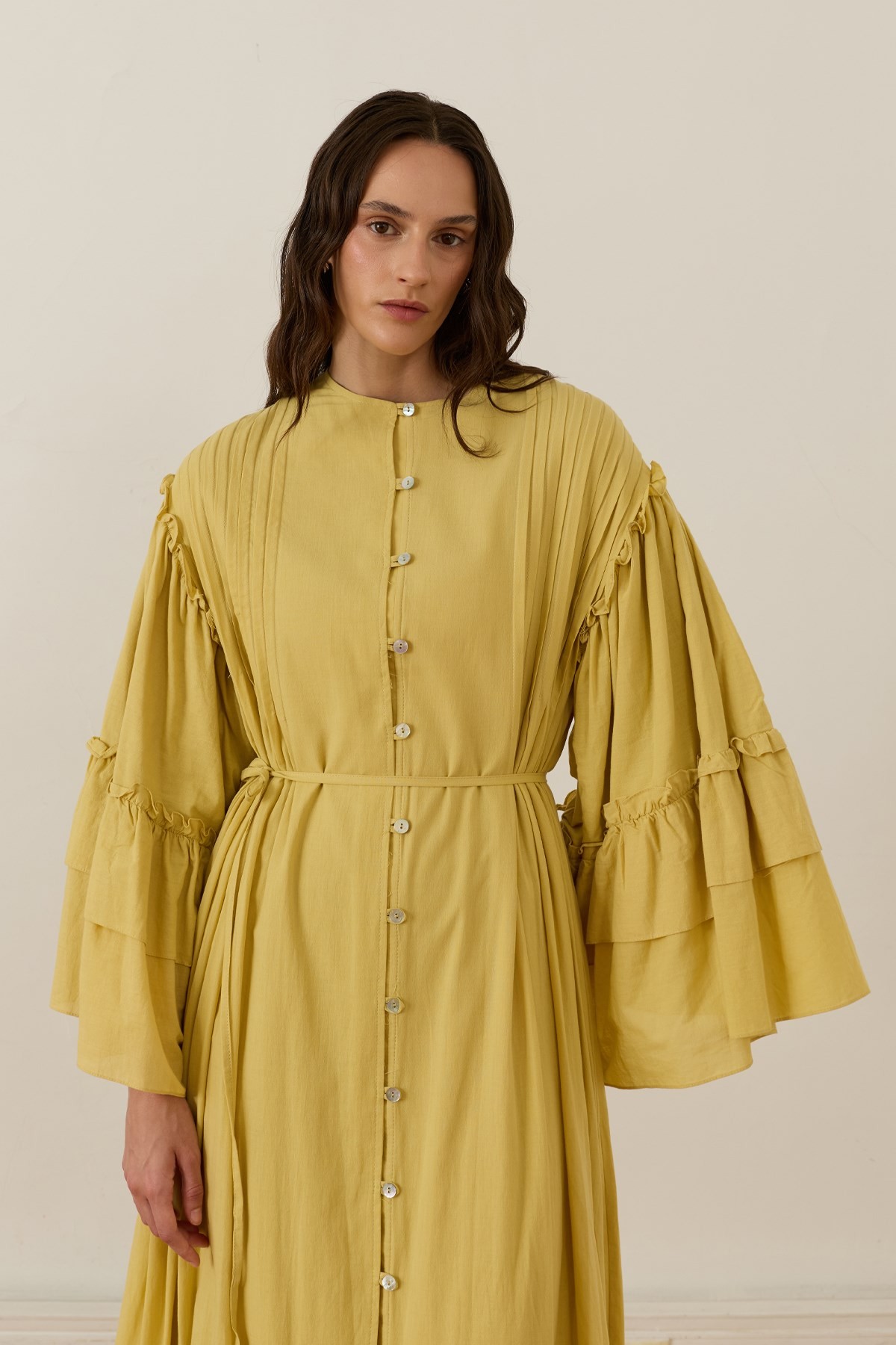 Sareena Voile Dress Yellow
