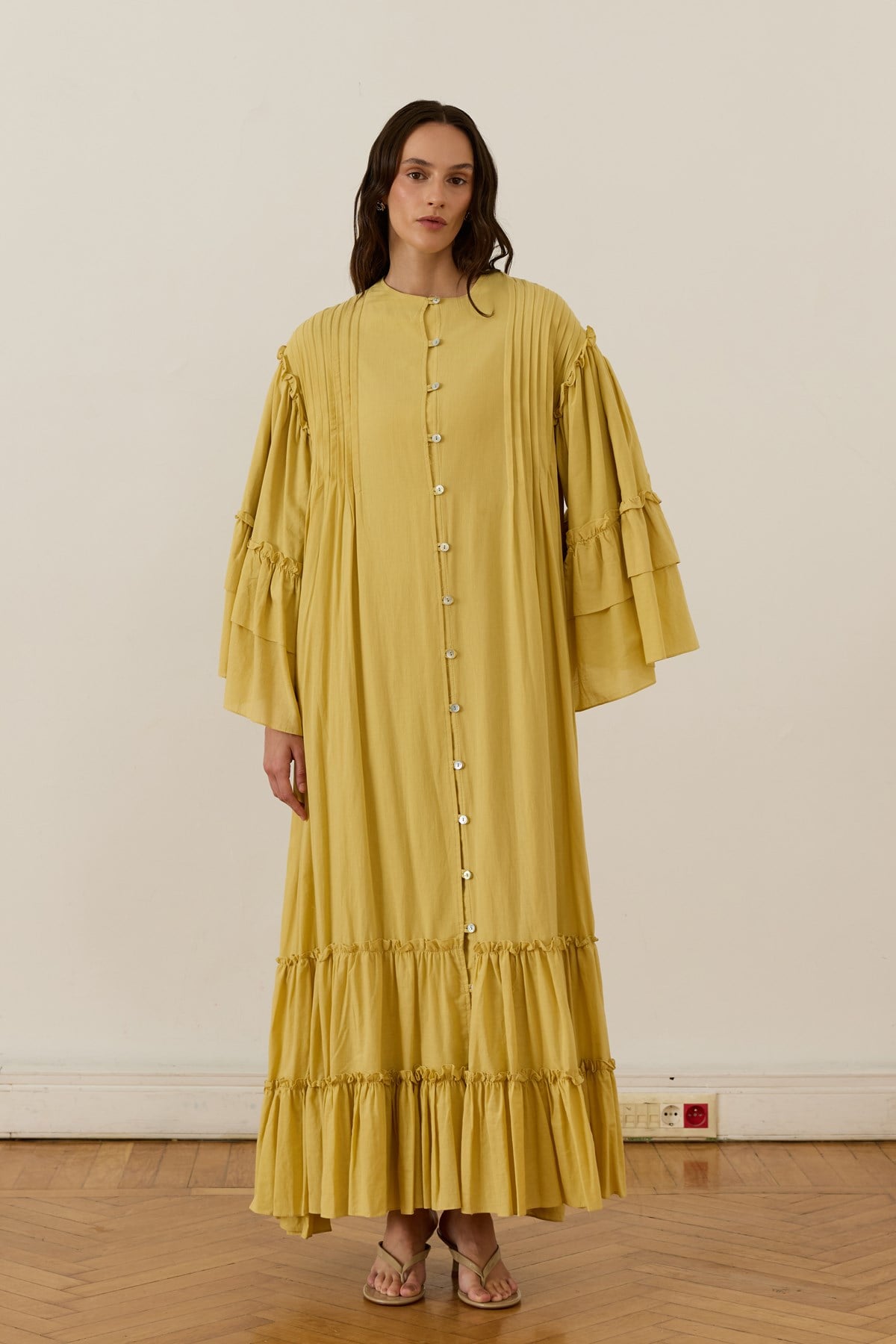 Sareena Voile Dress Yellow