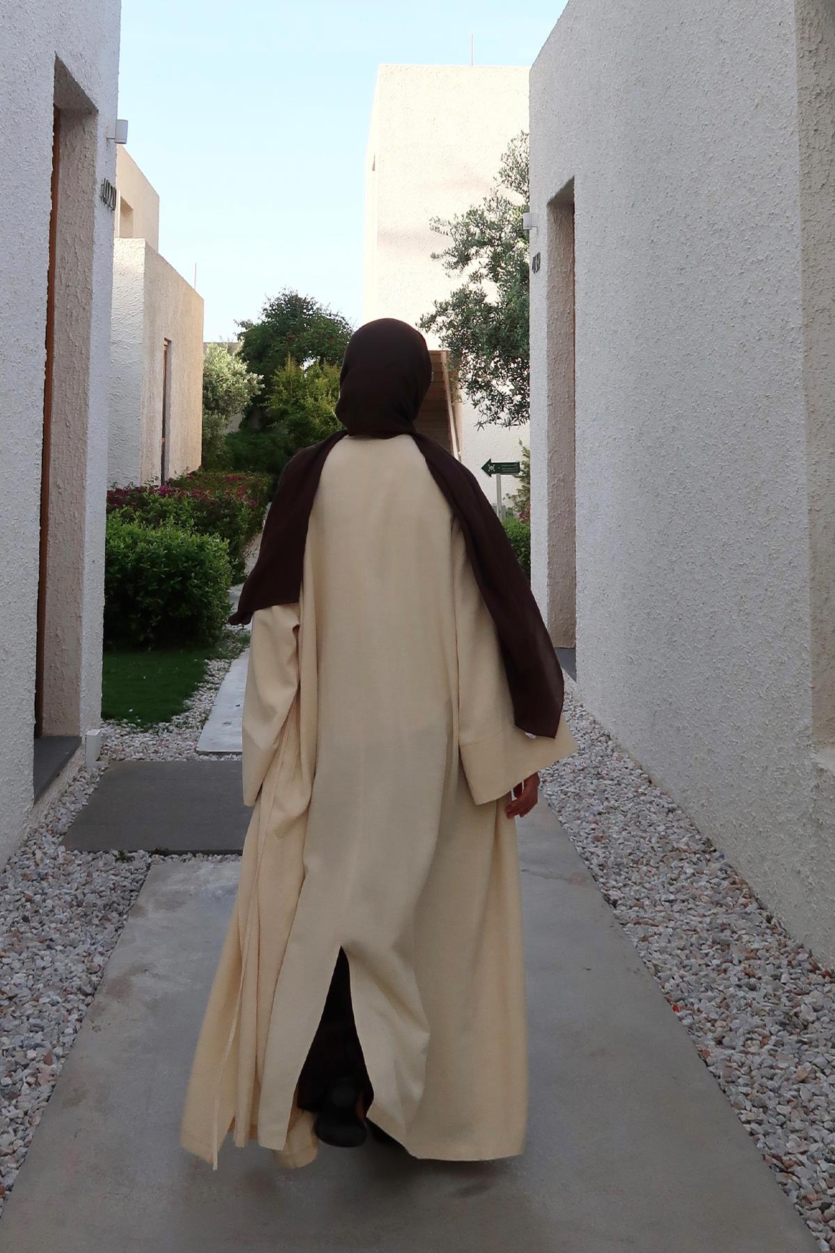 Sarı Carmen Kimono 