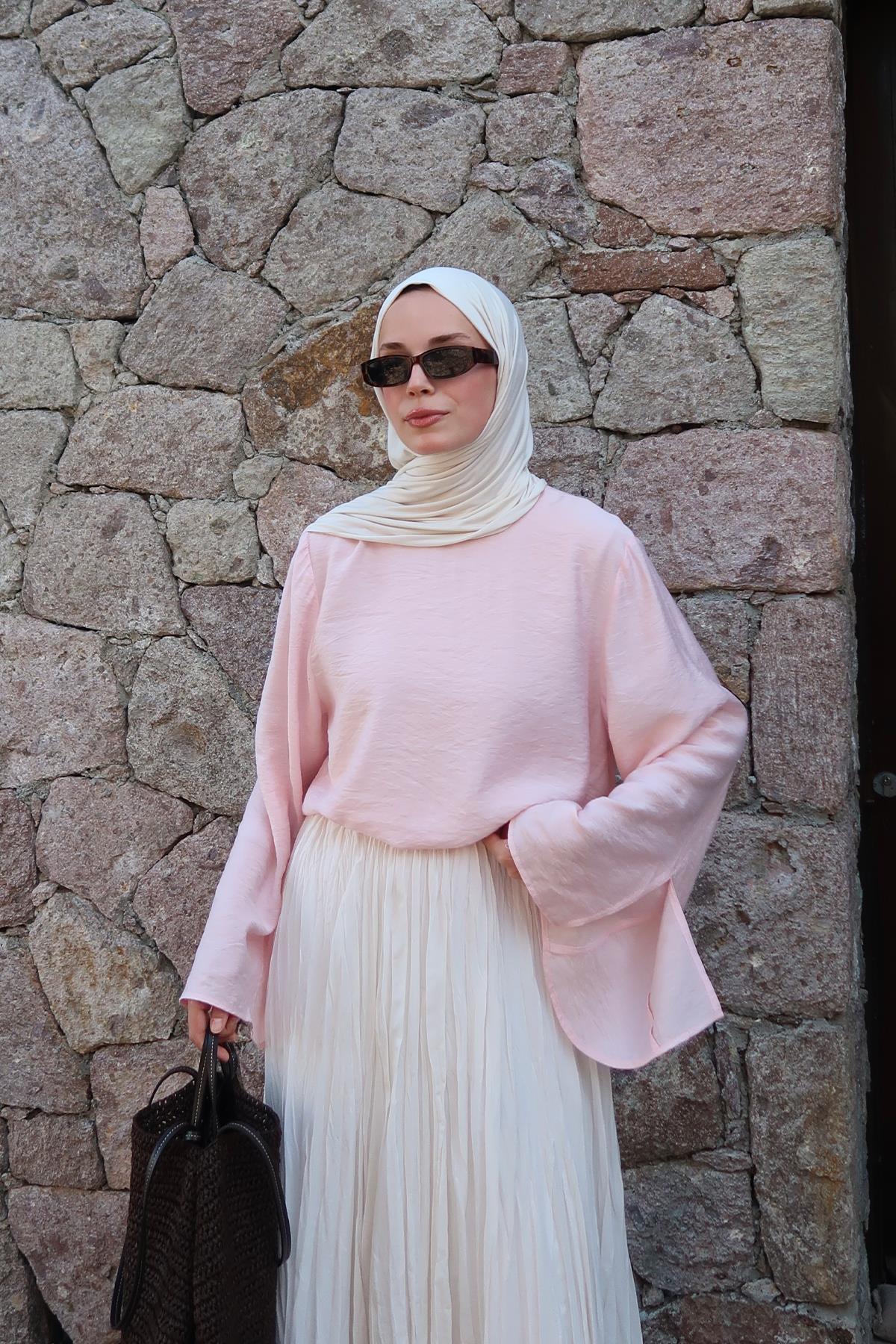 Soft Pembe Lily Bluz