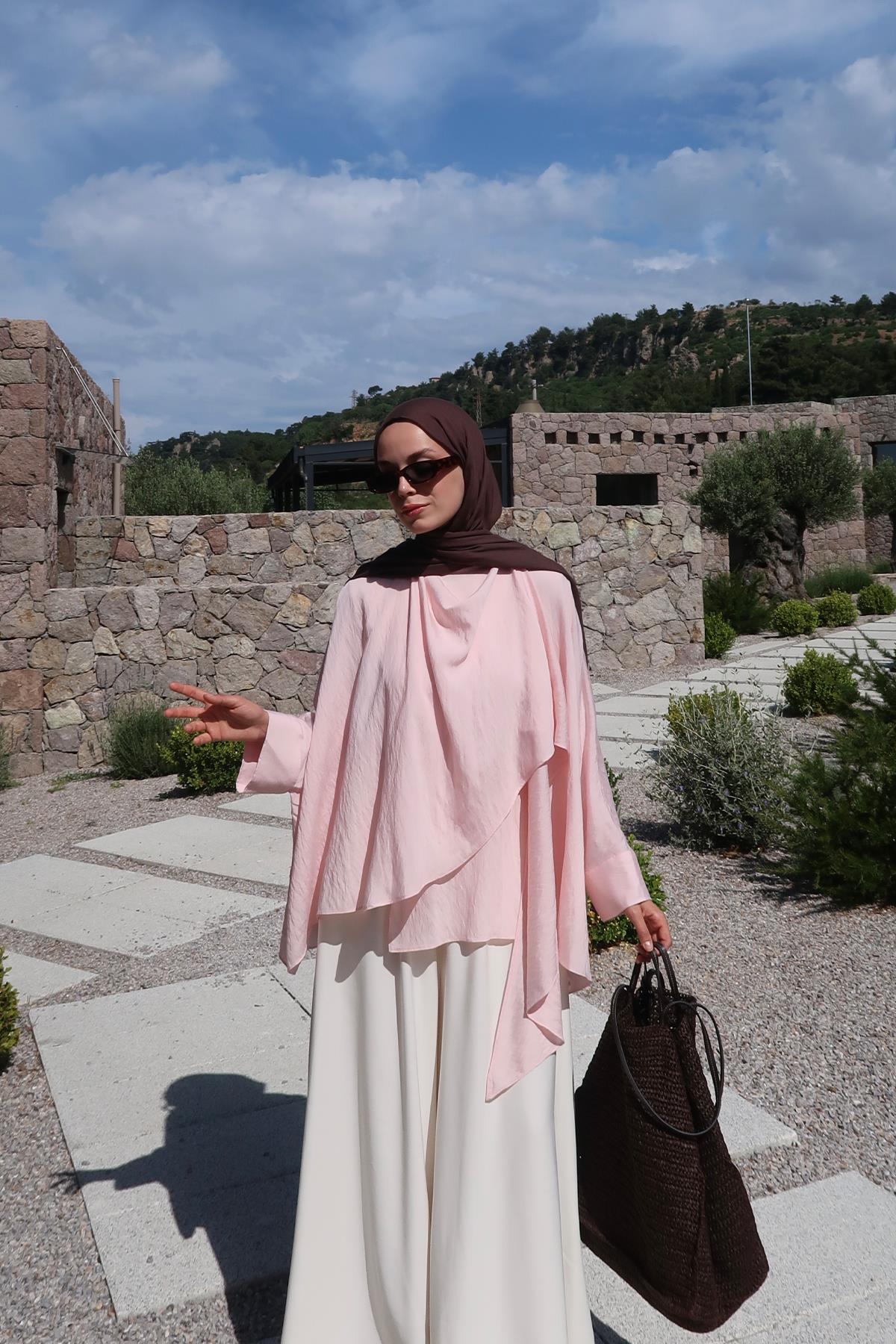 Soft Pembe Luce Bluz 
