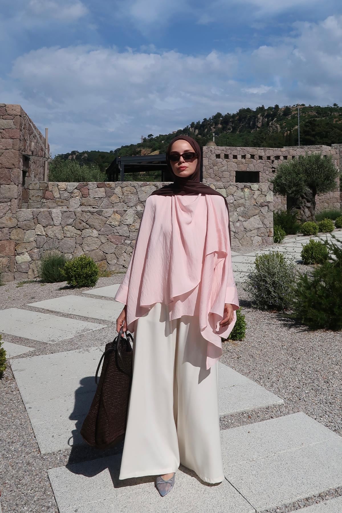 Soft Pembe Luce Bluz 