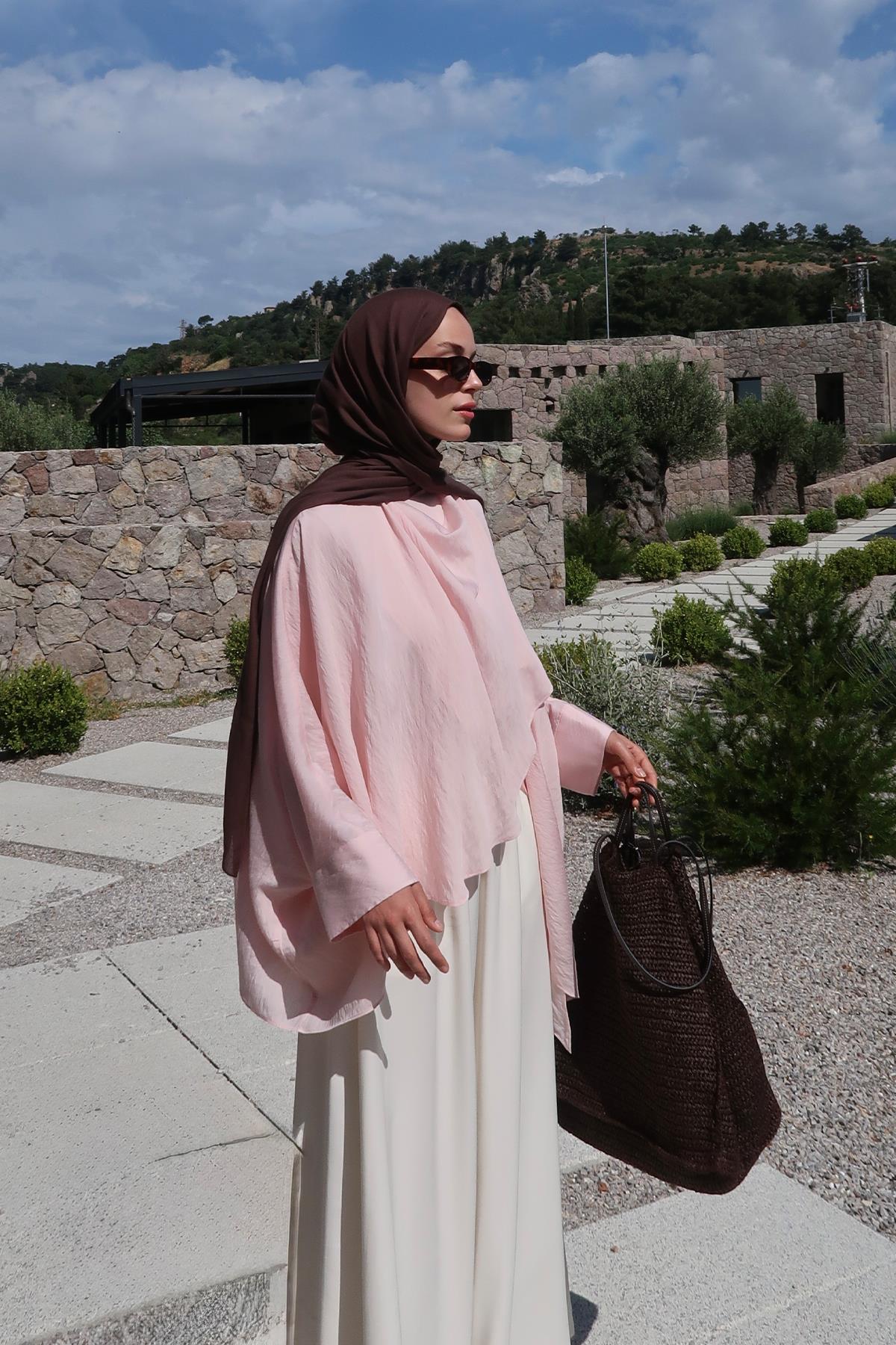 Soft Pembe Luce Bluz 