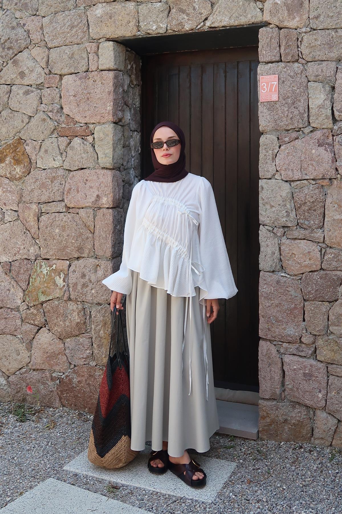 Soft Yeşil Lina Etek 