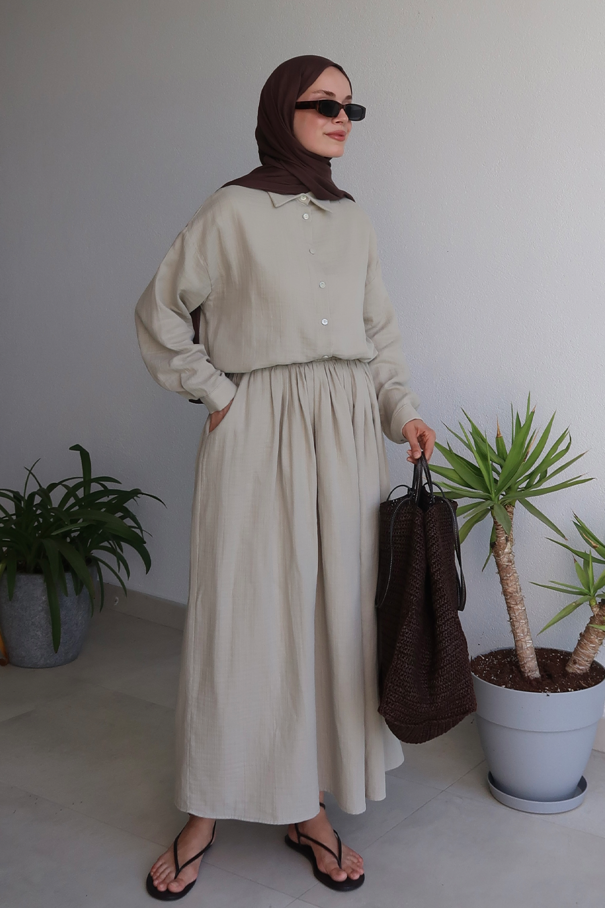 Soft Yeşil Napoli Müslin Takım